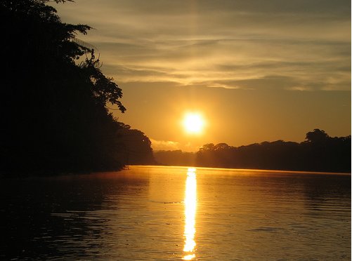 Atardecer Rio Tambopata